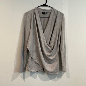 1. State Gray Cross Long Sleeve Shirt - Size Small